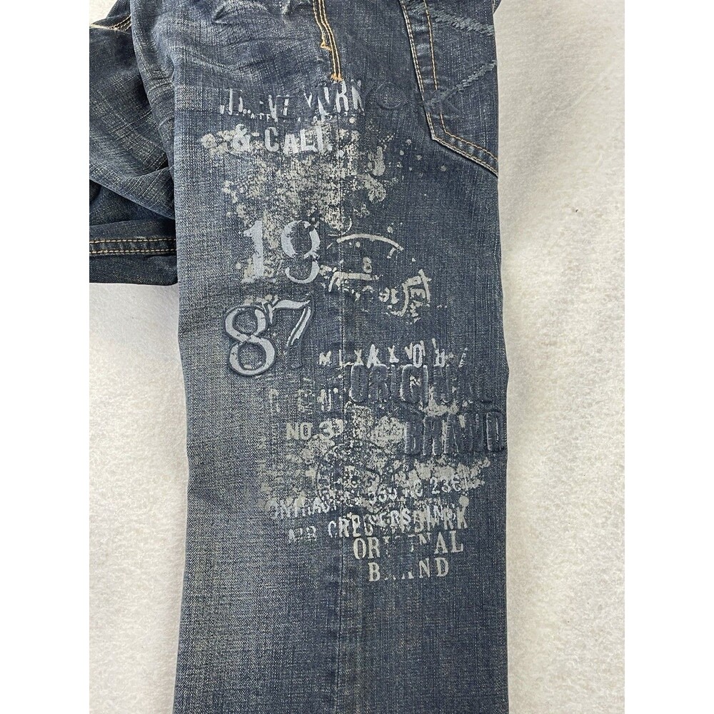 Aeropostale Jeans Men’s 34x34 Dark Blue Driggs Slim Bootcut Denim - Picture 9 of 11